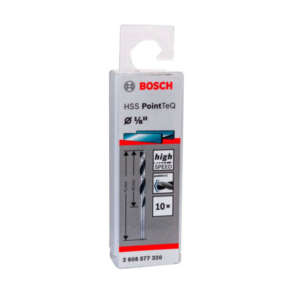 Broca de 1/8'' HSS-POINTTEQ Bosch Caja x 10 Unds - Imagen 4