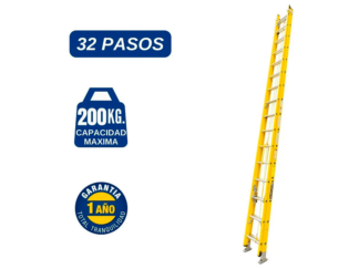 Escalera telescópica de fibra de vidrio de 32 pasos Bronco American Ladder