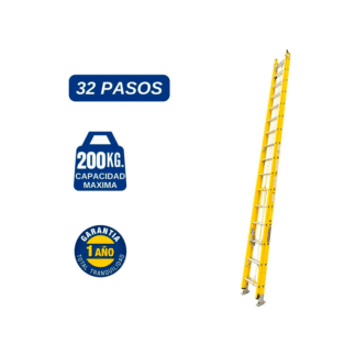 Escalera telescópica de fibra de vidrio de 32 pasos Bronco American Ladder