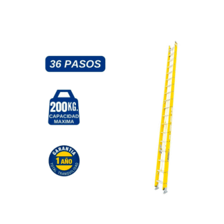 Escalera telescópica de fibra de vidrio de 36 pasos Bronco American Ladder