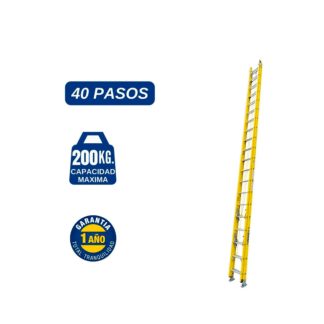 Escalera telescópica de fibra de vidrio de 40 pasos Bronco American Ladder