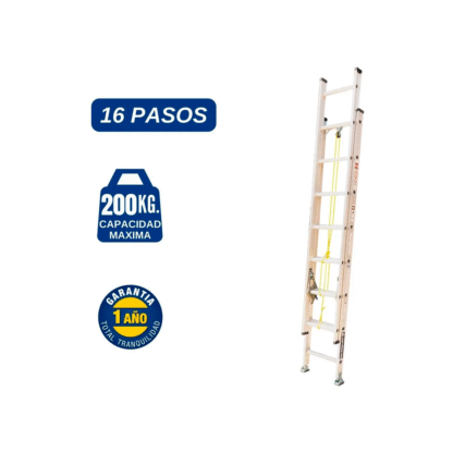 Escalera telescópica de Aluminio 16 pasos Bronco American Ladder