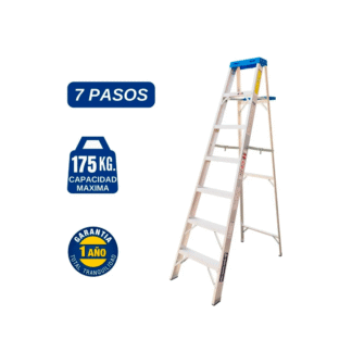 Escalera Aluminio Tijera Simple Ascenso de 7 Pasos-Bronco American Ladder