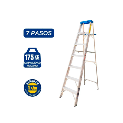 Escalera Aluminio Tijera Simple Ascenso de 7 Pasos-Bronco American Ladder
