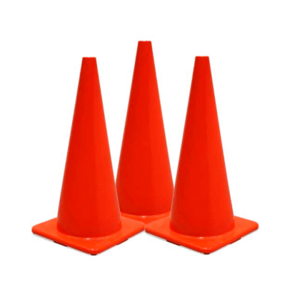 CONO DE SEGURIDAD DE 70CM + CINTAS REFLECTIVAS - Imagen 2