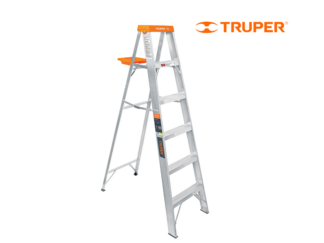 Escalera Tipo Tijera Simple Acceso de 5 Pasos Tipo II “Truper” 10335