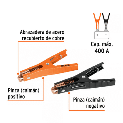 Cocodrilo pasa corriente 6AWG TRUPER - Imagen 2