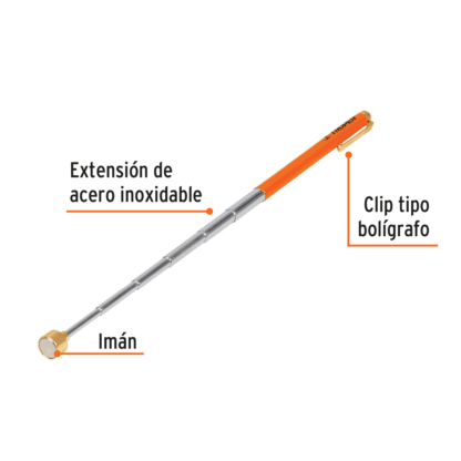 Iman extensible de acero inoxidable-1.5kg TRUPER - Imagen 2