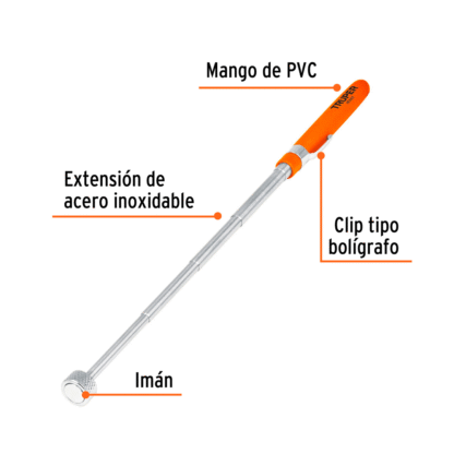 Imán extensible de acero inoxidable-3.6kg TRUPER - Imagen 2