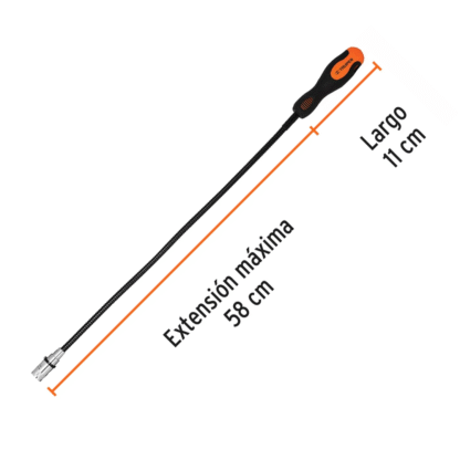 Imán flexible de acero-con LED-3kg TRUPER - Imagen 2