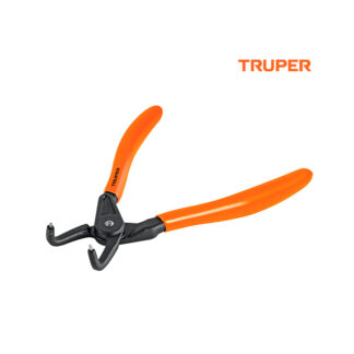 Alicate punta a 90° 6-3/4" para cerrar anillos TRUPER
