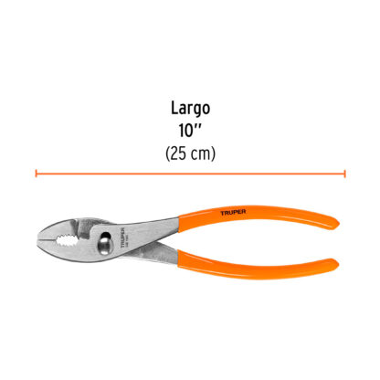 Alicate de mecánico 10" mango de PVC TRUPER - Imagen 2