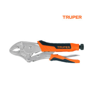 Alicate de presión curvo 10" mango de vinil TRUPER