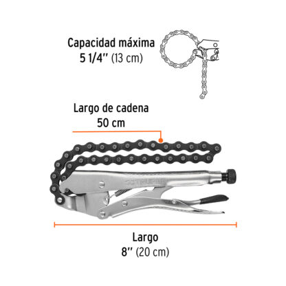 Alicate de presión 8" de cadena TRUPER - Imagen 2