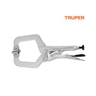 Pinza de presión 6" tipo "C" con mordaza autoajustable TRUPER