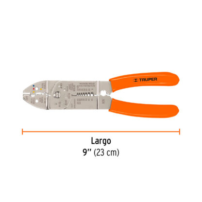 Alicate pelacables 9" 26 a 10 AWG TRUPER - Imagen 3