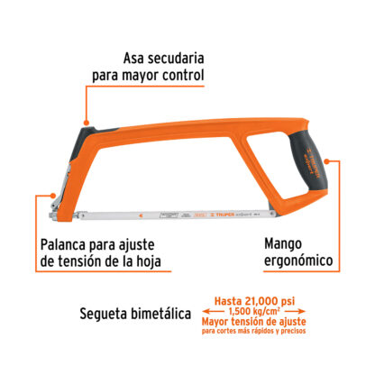 Arco de sierra extra pesado 1 kg TRUPER - Imagen 2