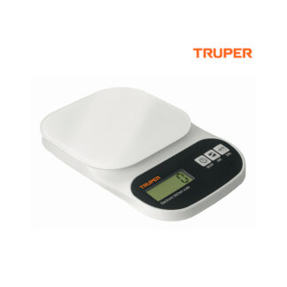 Balanza digital, plato de vidrio 5 kg TRUPER