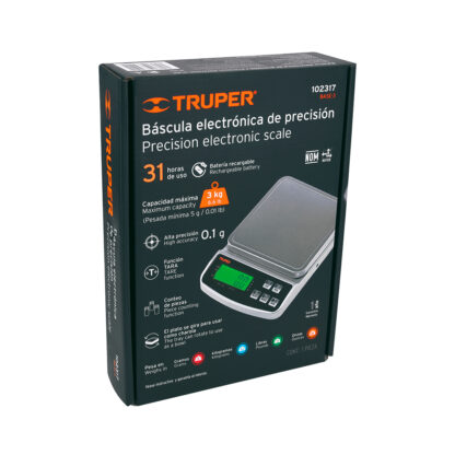 Balanza electrónica de precisión 3 kg TRUPER - Imagen 3