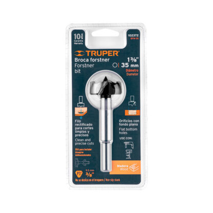 Broca para madera forstner 35 mm TRUPER - Imagen 3