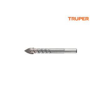 Broca para vidrio y mayólica 1/2" cuerpo de espiral TRUPER
