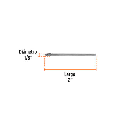 Broca para vidrio y mayólica 1/8" TRUPER - Imagen 2
