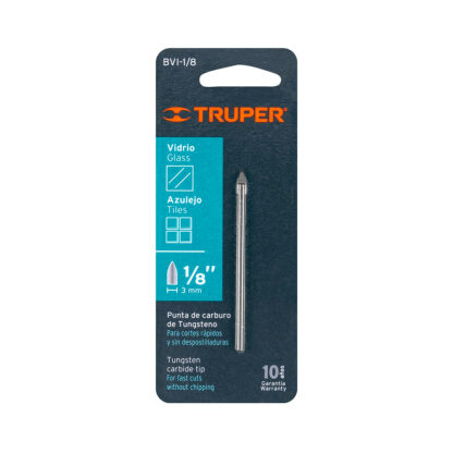Broca para vidrio y mayólica 1/8" TRUPER - Imagen 3