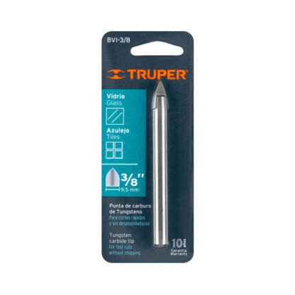 Broca para vidrio y mayólica 3/8" TRUPER - Imagen 3