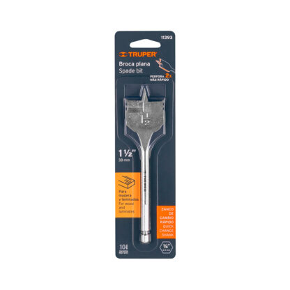 Broca plana para madera 1 1/2" TRUPER - Imagen 3