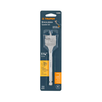 Broca plana para madera 1 1/4" TRUPER - Imagen 3