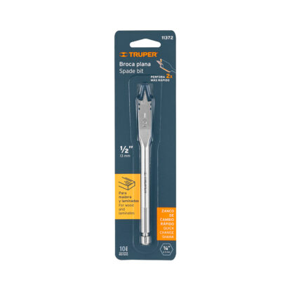 Broca plana para madera 1/2" TRUPER - Imagen 3
