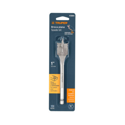 Broca plana para madera 1" TRUPER - Imagen 3