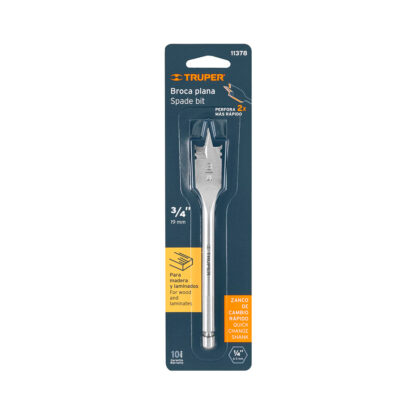 Broca plana para madera 3/4" TRUPER - Imagen 3