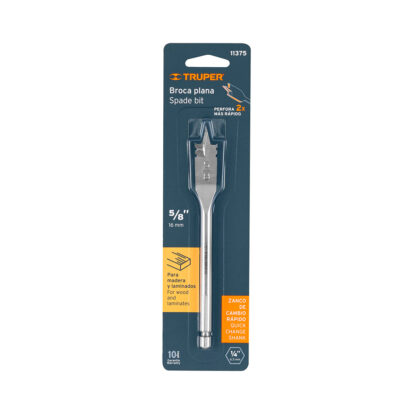 Broca plana para madera 5/8" TRUPER - Imagen 3
