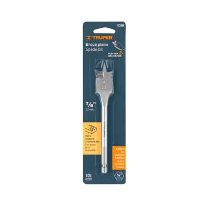 Broca plana para madera 7/8" TRUPER - Imagen 3