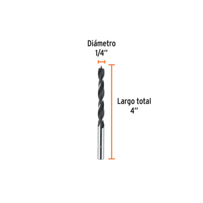 Broca punta centradora para madera 1/4" TRUPER - Imagen 2
