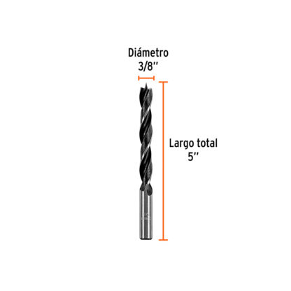Broca punta centradora para madera 3/8" TRUPER - Imagen 2