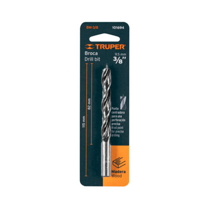 Broca punta centradora para madera 3/8" TRUPER - Imagen 3