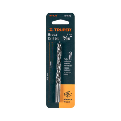 Broca punta centradora para madera 5/16" TRUPER - Imagen 3