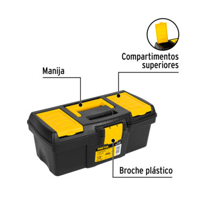 Caja para Herramientas 13" con compartimentos PRETUL - Imagen 2