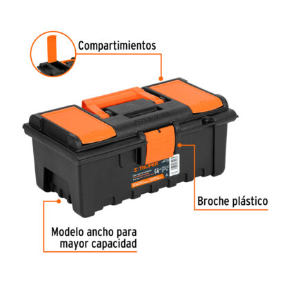 Caja para Herramientas 14" con Compartimentos TRUPER - Imagen 2