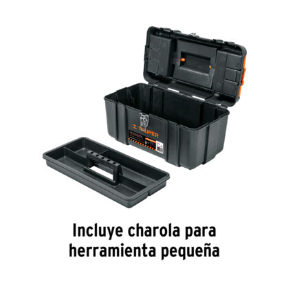 Caja para Herramientas 17" con Compartimentos, Broches Metálicos TRUPER - Imagen 4