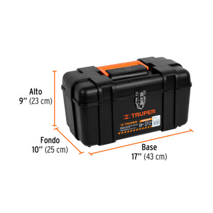 Caja para Herramientas 17″ Industrial, Broches Metálicos TRUPER - Imagen 3