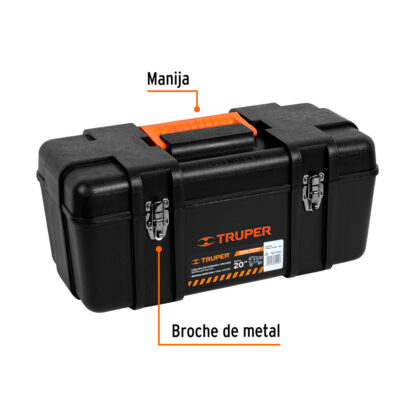 Caja para Herramientas 20" Industrial, Broches Metálicos TRUPER - Imagen 2