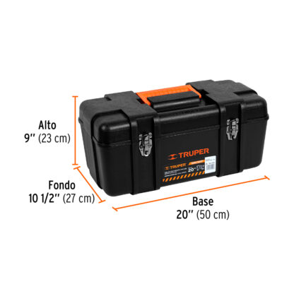 Caja para Herramientas 20" Industrial, Broches Metálicos TRUPER - Imagen 3