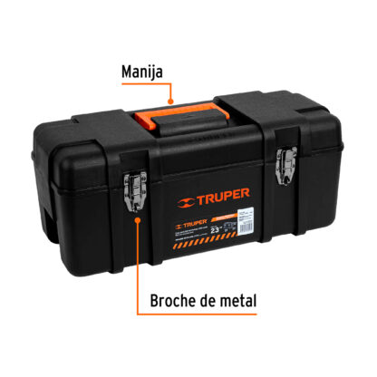 Caja para Herramientas 23" Industrial, Broches Metálicos TRUPER - Imagen 2