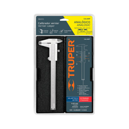 Calibrador Vernier Analógico 6" TRUPER - Imagen 3