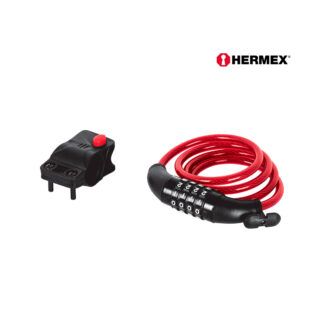 Candado de Cable con Combinación 1 m x 8 mm HERMEX