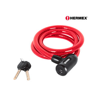 Candado de Cable con Llave 1.20 m x 15 mm HERMEX