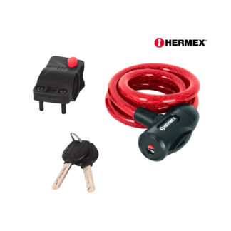 Candado de Cable con Llave 1 m x 12 mm HERMEX